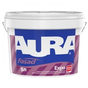 Краска фасадная AURA Fasad Expo 5л акриловая