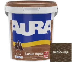 Деревозащитное средство AURA Lasur Aqua акриловое 0,75л палисандир