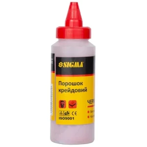 Мел SIGMA 115г красный для разметочных шнуров 8019221