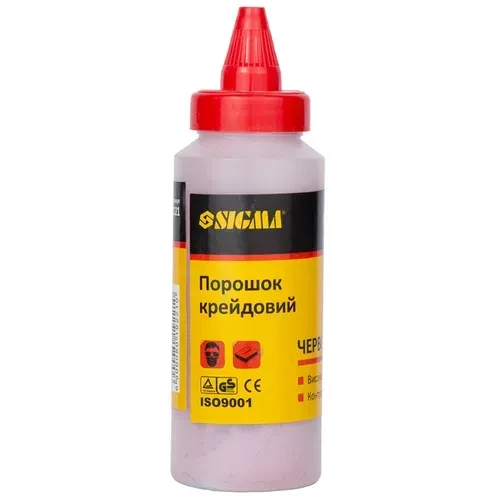 Мел SIGMA 115г красный для разметочных шнуров 8019221 Мел SIGMA 115г красный для разметочных шнуров 8019221