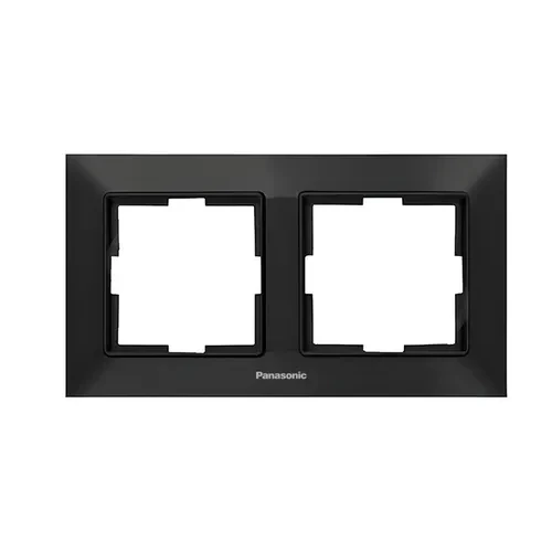 Рамка PANASONIC Arkedia Slim 2-я горизонтальная черная WNTF0802-2BL Рамка PANASONIC Arkedia Slim 2-я горизонтальная черная WNTF0802-2BL