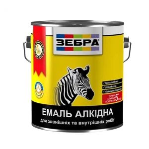 Эмаль алкидная ZEBRA ПФ-116 0,9 кг 55 ярко-желтая