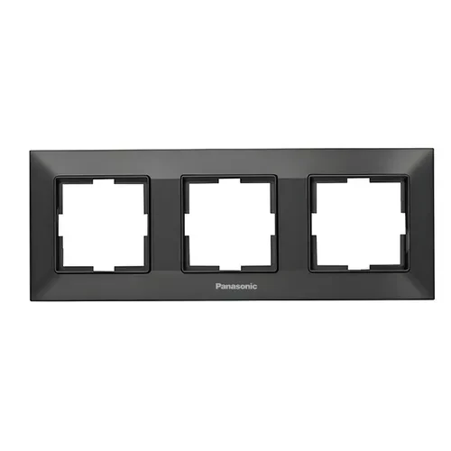 Рамка PANASONIC Arkedia Slim 3-я горизонтальная черная WNTF0803-2BL Рамка PANASONIC Arkedia Slim 3-я горизонтальная черная WNTF0803-2BL