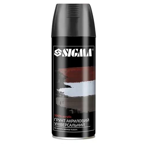 Грунт SIGMA акриловый черный 400мл RAL9005 Грунт SIGMA акриловый черный 400мл RAL9005