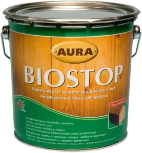 Грунт AURA Biostop для древесины 2,7л против жуков и грибка
