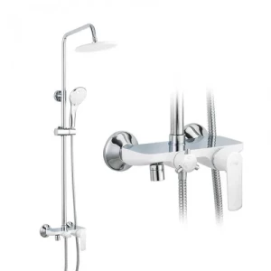 Душевая система FRAP F2431 белый хром