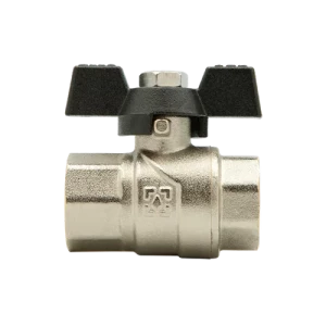 Кран шаровой Raftec 3/4 г/г DN20 DRB2 черный метелик