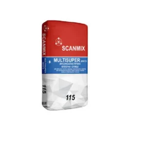 Клей для плитки SCANMIX MULTISUPER 115 5кг белый