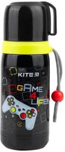 Термос KITE Game черный нержавеющая сталь 350мл