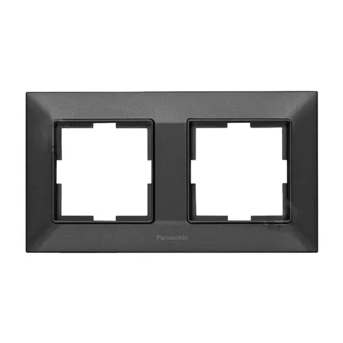 Рамка PANASONIC Arkedia Slim 2-я горизонтальная дымчатая WNTF0802-2DG Рамка PANASONIC Arkedia Slim 2-я горизонтальная дымчатая WNTF0802-2DG