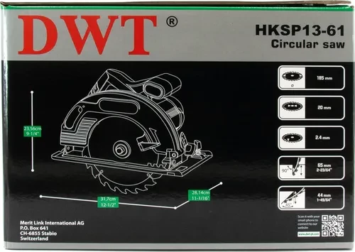 Циркулярная пилка DWT HKSР13-61 Циркулярная пилка DWT HKSР13-61
