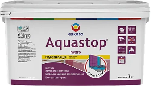 Мастика ESKARO Aguastop Hydro 7кг гидроизоляция Мастика ESKARO Aguastop Hydro 7кг гидроизоляция