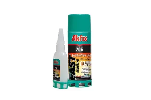 Клей с активатором AKFIX 705 для МДФ и дерева 200мл+50мл Клей с активатором AKFIX 705 для МДФ и дерева 200мл+50мл