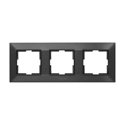 Рамка PANASONIC Arkedia Slim 3-я горизонтальная дымчатая WNTF0803-2DG Рамка PANASONIC Arkedia Slim 3-я горизонтальная дымчатая WNTF0803-2DG
