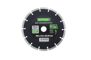 Диск алмазный по бетону APRO 180мм сегмент 830010