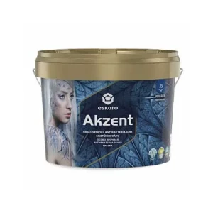 Краска ESKARO Akzent 2,7л белая антибактериальная влагостойкая
