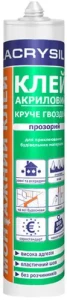 Клей монтажный LACRYSIL Круче гвоздей 280г прозрачный