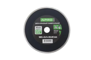 Диск алмазный по бетону APRO 180мм сплошной 830021