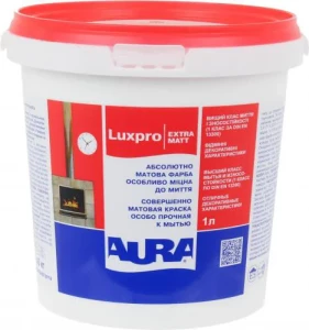 Краска AURA Luxpro ExtraMatt 1л акриловая моющая