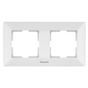 Рамка PANASONIC Arkedia Slim 2-я горизонтальная белая WNTF0802-2WH-UA