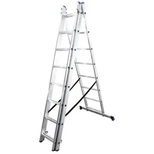 Лестница алюминиевая VIRASTAR 3*8 ступеней.