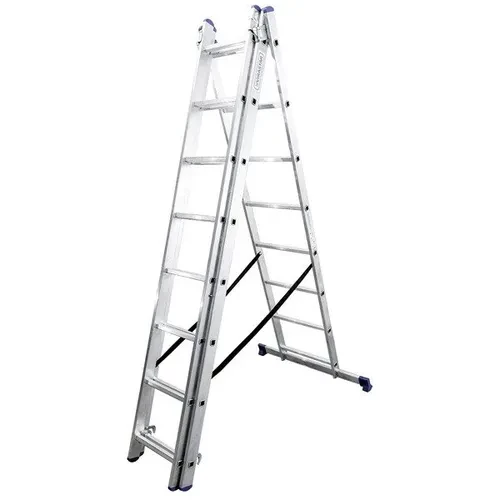 Лестница алюминиевая VIRASTAR 3*8 ступеней. Лестница алюминиевая VIRASTAR 3*8 ступеней.