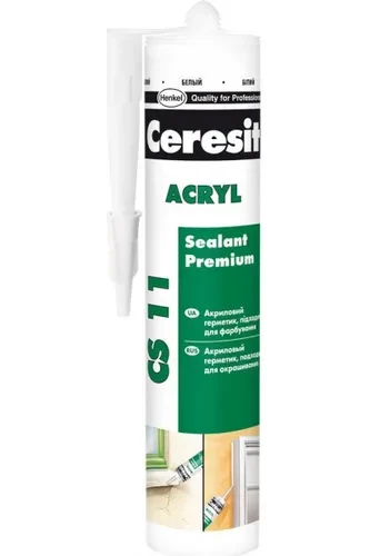 Герметик акриловый CERESIT CS 11 280мл Герметик акриловый CERESIT CS 11 280мл