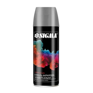 Эмаль SIGMA акриловая 400мл универсальная графитово-серый 7024