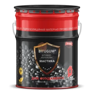 Мастика битумная Bitugum Гидроизоляция для фундамента 18кг