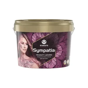 Краска ESKARO Sympatia 2,85л белая с замедленным временем высыхания.