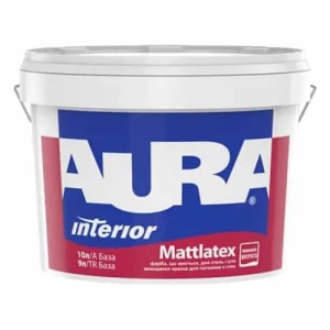Краска AURA Mattlatex TR 9л бесцветная