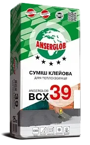 Клей ANSERGLOB для приклейки пенополаста ВСХ-39 25кг.