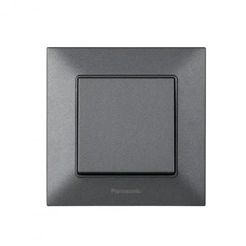 Выключатель 1-клав. дымчатый Arkedia Slim Panaconic с подсветкой WNTC0002-2DG Выключатель 1-клав. дымчатый Arkedia Slim Panaconic с подсветкой WNTC0002-2DG