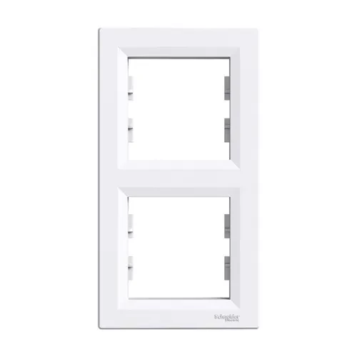 Рамка SCHNEIDER Asfora 2-я вертикальная белая Рамка SCHNEIDER Asfora 2-я вертикальная белая