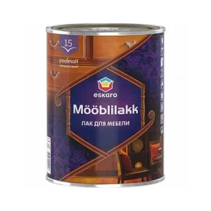 Лак акриловый ESKARO Mooblilakk 15 прозрачный 0,9л