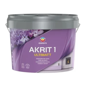 Краска AURA Akrit 1 Ultimatt 2,85л. глубокоматовая д/потолки и стен