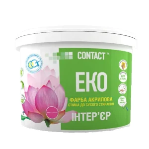 Краска акриловая EKO CONTACT устойчивая к истиранию 14кг