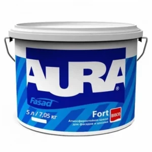 Краска фасадная AURA Fasad Fort 5л белая