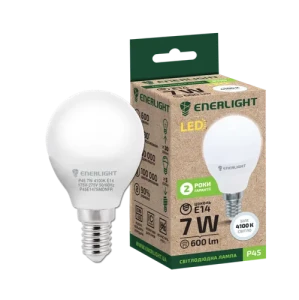 Лампа LED ENERLIGHT E14 7Вт P45 4100К