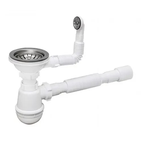 Сифон М1055Е KRONOPLAST мойка с круглым переливом евро Сифон М1055Е KRONOPLAST мойка с круглым переливом евро