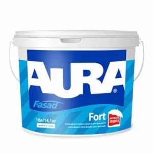Краска фасадная AURA Fasad Fort 10л белая
