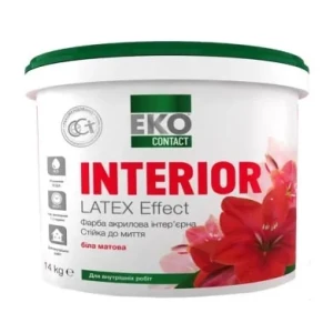 Краска акриловая EKO CONTACT стойкая к мытью 14кг