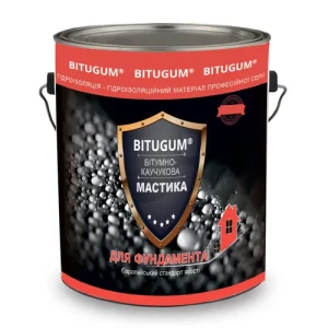 Мастика каучуковая Bitugum клеящая Гидроизоляция для фундаментов 10кг
