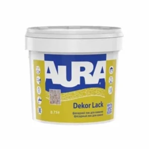 Лак для камня AURA Dekor Lack 0,75л акриловый полуглянец.