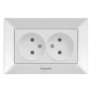 Розетка PANASONIC Arkedia Slim 2-я белая WNTC0204-2WH-UA