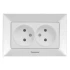 Розетка PANASONIC Arkedia Slim 2-я белая WNTC0204-2WH-UA