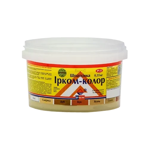 Шпаклевка "Ирком-Колор" для дерева 0,35 кг ясень