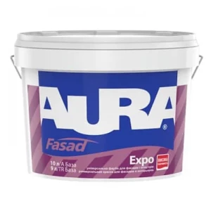Краска фасадная AURA Fasad TR 9л акриловая
