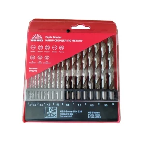 Набор сверл по металлу VITALS MASTER HSS 4341 (1-10) 19шт 190298