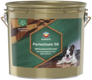 Лак ESKARO паркетный 2,5 кг полуматовый.